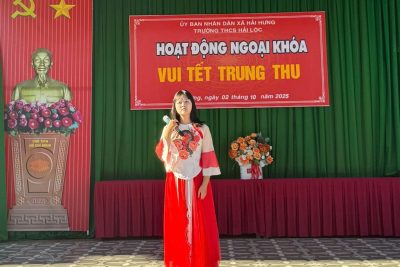 TRƯỜNG THCS HẢI LỘC TƯNG BỪNG TỔ CHỨC HOẠT ĐỘNG NGOẠI KHÓA “VUI TẾT TRUNG THU”