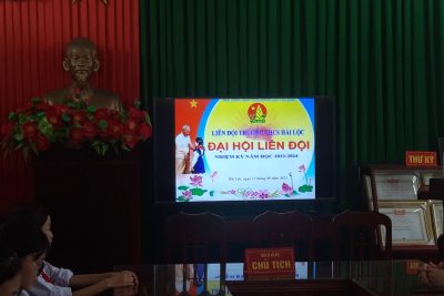 ĐẠI HỘI LIÊN ĐỘI TRƯỜNG THCS HẢI LỘC NHIỆM KỲ 2023-2024