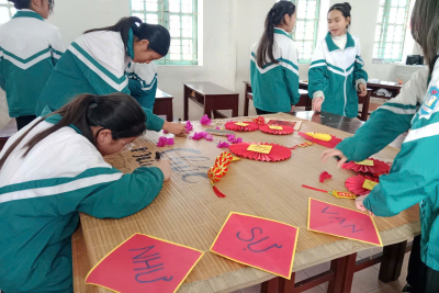 HOẠT ĐỘNG TRẢI NGHIỆM “CHỢ QUÊ“ TẠI TRƯỜNG THCS HẢI LỘC