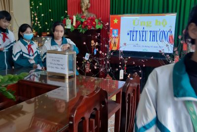 “TẾT YÊU THƯƠNG” –HOẠT ĐỘNG Ý NGHĨA  CỦA THẦY VÀ TRÒ TRƯỜNG THCS HẢI LỘC