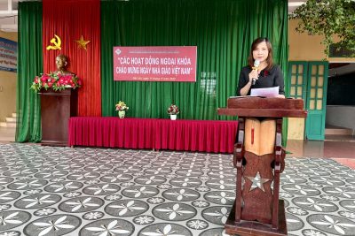 TỔ CHỨC CHUỖI HOẠT ĐỘNG NGOẠI KHÓA CHO HỌC SINH HƯỚNG TỚI KỶ NIỆM 40 NĂM NGÀY NHÀ GIÁO VIỆT NAM Ở TRƯỜNG THCS HẢI LỘC