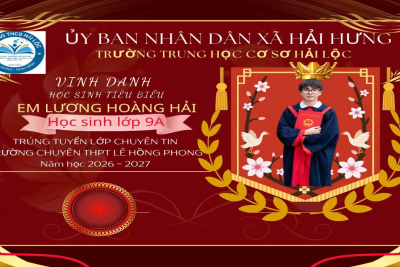 MÙA VÀNG THẮNG LỢI TRONG KỲ THI VÀO THPT CỦA TRƯỜNG THCS HẢI LỘC, XÃ HẢI HƯNG, TỈNH NINH BÌNH