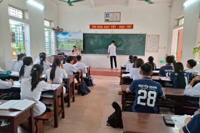 TRƯỜNG THCS HẢI LỘC, NINH BÌNH – NHỮNG “CHIẾN BINH” LỚP 9 TRONG CUỘC ĐUA TỚI CỔNG TRƯỜNG THPT