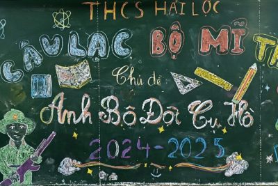 SINH HOẠT CÂU LẠC BỘ MĨ THUẬT. CHỦ ĐỀ: ANH BỘ ĐỘI CỤ HỒ