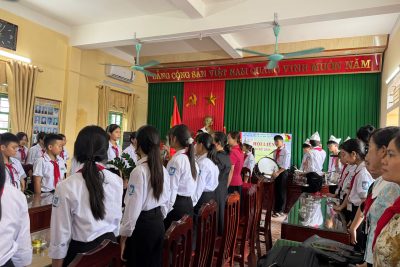 TRƯỜNG THCS HẢI LỘC, NINH BÌNH – ĐẠI HỘI LIÊN ĐỘI NHIỆM KỲ 2025 – 2026 ( Ngày 10/10/2025 )