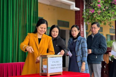 TRƯỜNG THCS HẢI LỘC, TỈNH NINH BÌNH – TỔ CHỨC CHƯƠNG TRÌNH ỦNG HỘ THIỆN NGUYỆN, GIÚP ĐỠ TRẺ MỒ CÔI